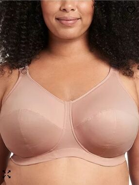 NWT GODDESS Celeste Wire Free Bra Nude In  Fawn Size 44O